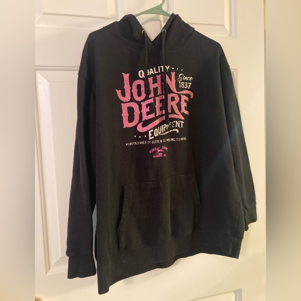John Deere glitter hoodie